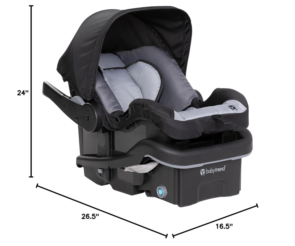 Baby Trend EZ-Lift™ Plus Infant Car Seat, Dash Black – Newborn Comfort Padding, Lightweight Carry Build, Adjustable Harness System