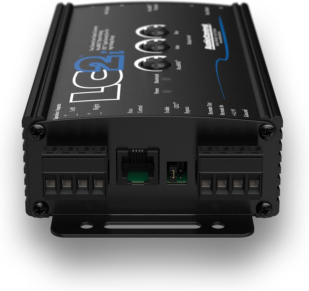 AudioControl LC2i 2-Channel Line Output Converter with AccuBASS for Adding Subwoofers, Amplifiers to Factory Car Audio Receiver Head Unit, Speaker Level to RCA Line Level Converter