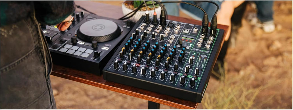 Mackie ProFX10 GO Battery-Powered 10-Channel Analog Audio Mixer With Bluetooth, USB-C Recording Modes, GigFX+ Effects, Onyx Preamps, EQ, Compression, Up to 8 Hours Battery Life