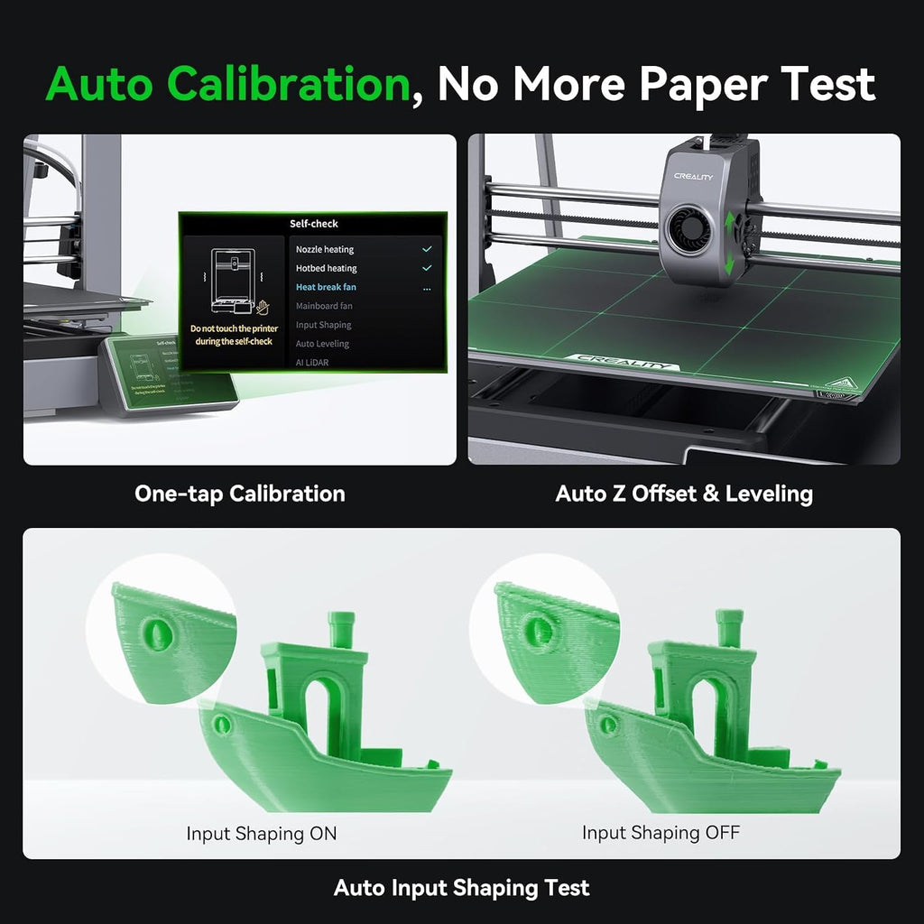 Creality Ender 3 V3 Plus 3D Printer, CoreXZ 600mm/s High-Speed Auto Leveling Direct Drive Extruder Stable Metal Build Tri-Metal Nozzle Ender 3D Printer Large Print Size 11.8x11.8x13.0in