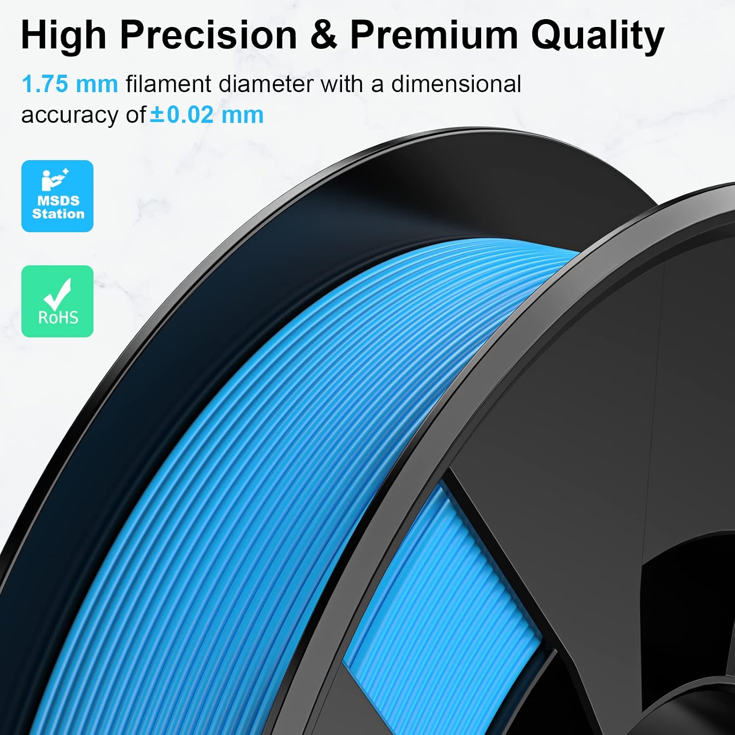 Entina Mini 3D Printer Tina2S V12 & 4 Colors PLA 3D Printer Filament Bundle(Black, White, Blue, Red)
