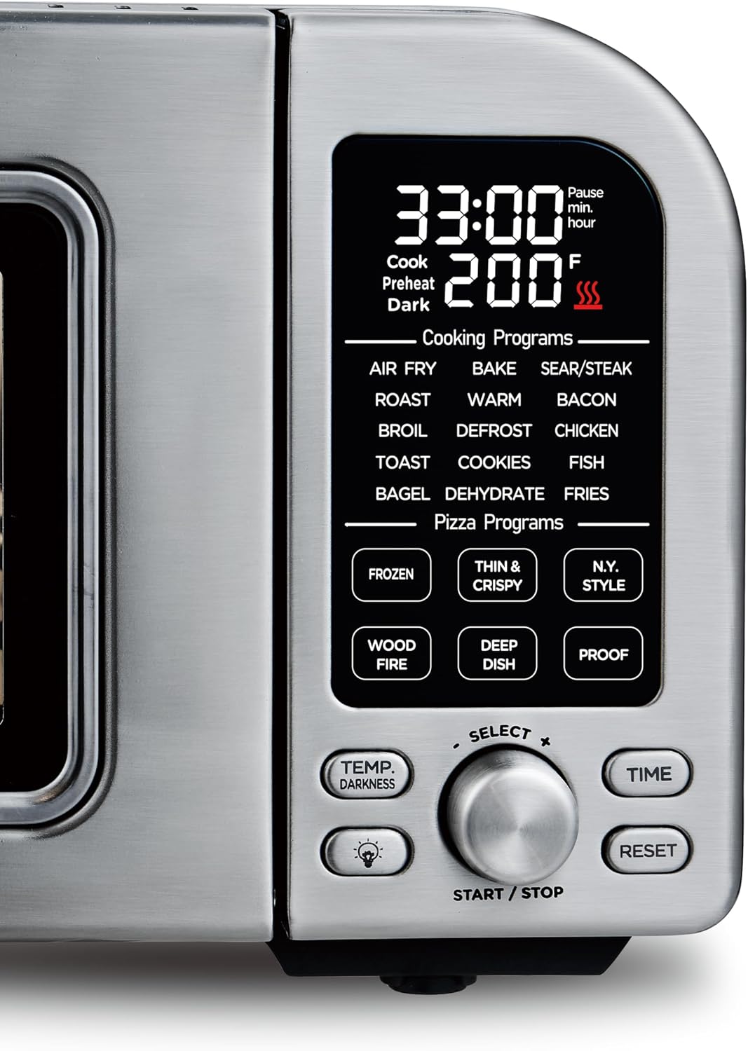 Salton Pizzadesso – Ultra High Heat Professional Pizza Oven & Air Fryer Combo | 800°F/430°C | Air Fry Technology | 15 Cooking Functions | Toaster Oven for Steak, Veggies, Wings, Cake, Pizza, and More