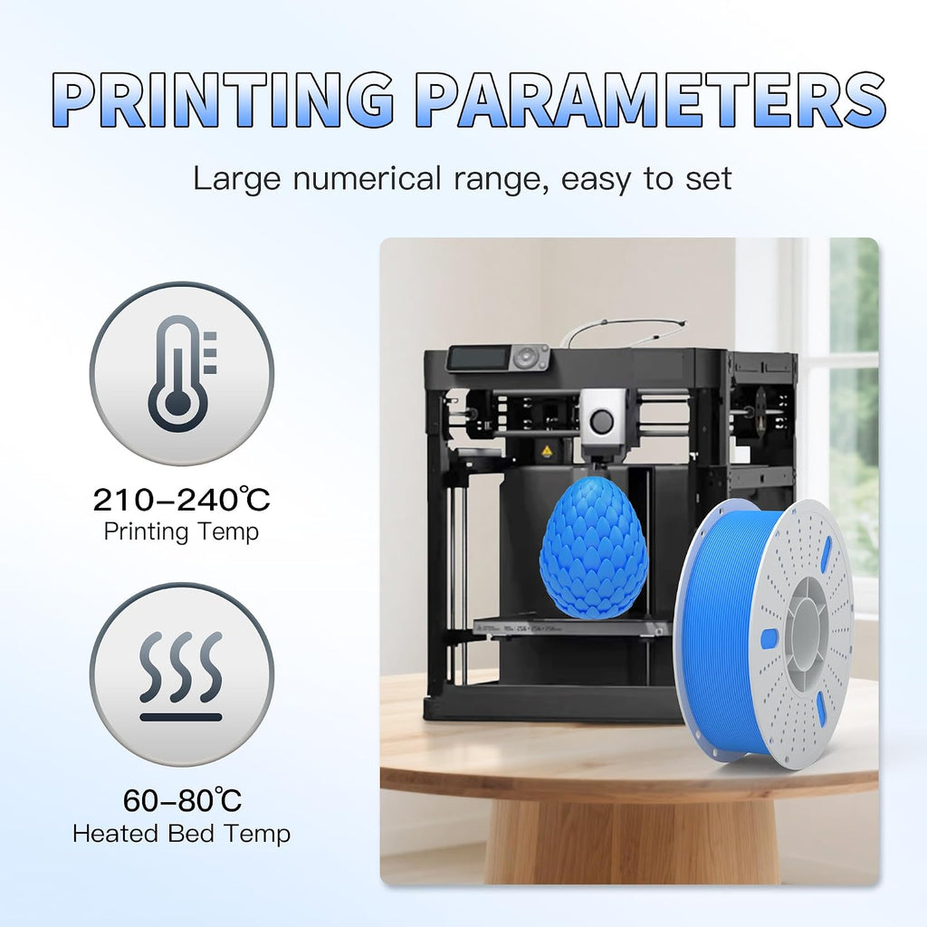 PINBALL PETG 3d Printer Filament 1.75mm High Precision Durable Moisture-Proof Strong Filament Mith Better Flow Dimensional Accuracy +/- 0.02mm Suitable for Most FDM 3D Printers 10 Kilograms Ten Colors