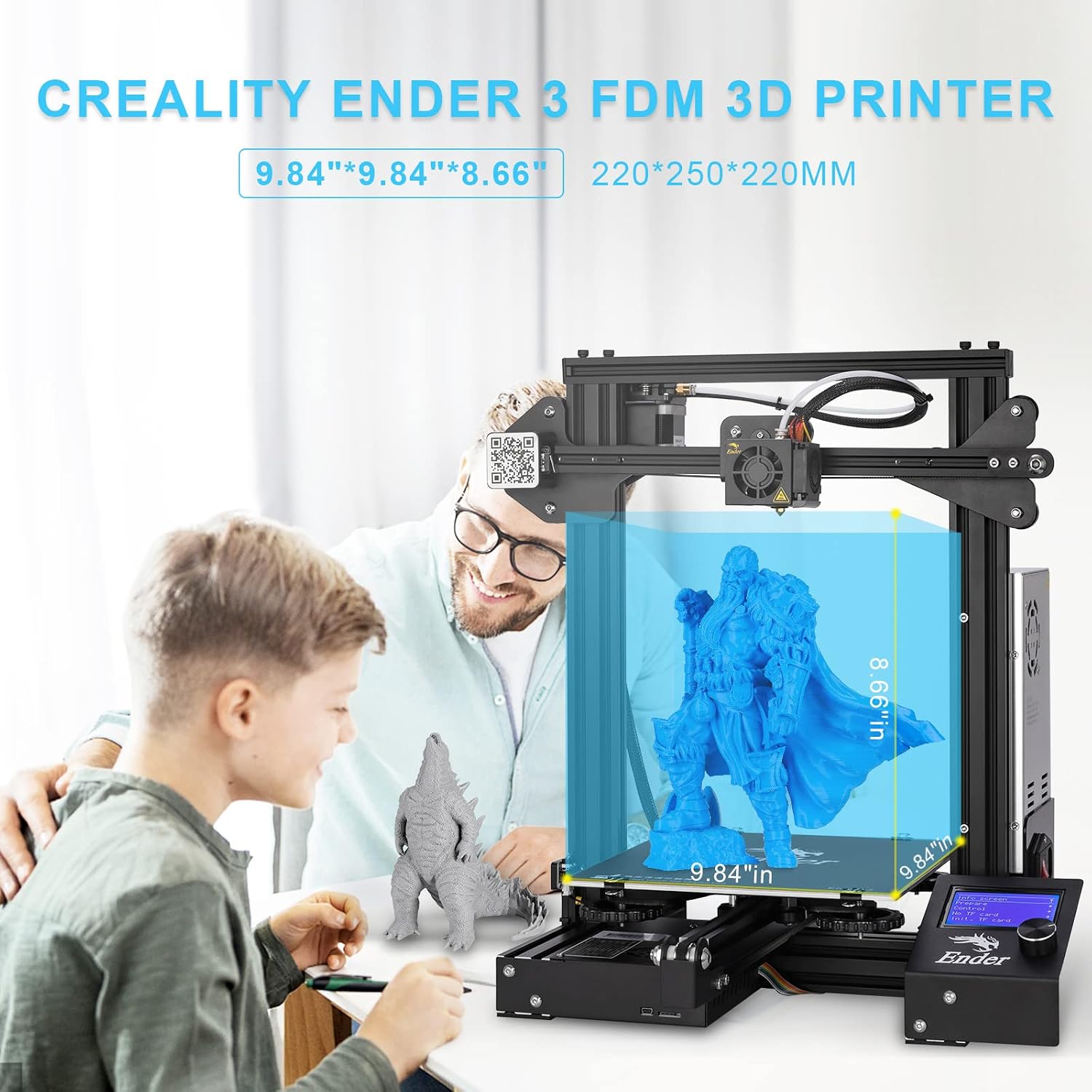 Creality Ender 3 3D Printer with Comgrow Filament Dryer