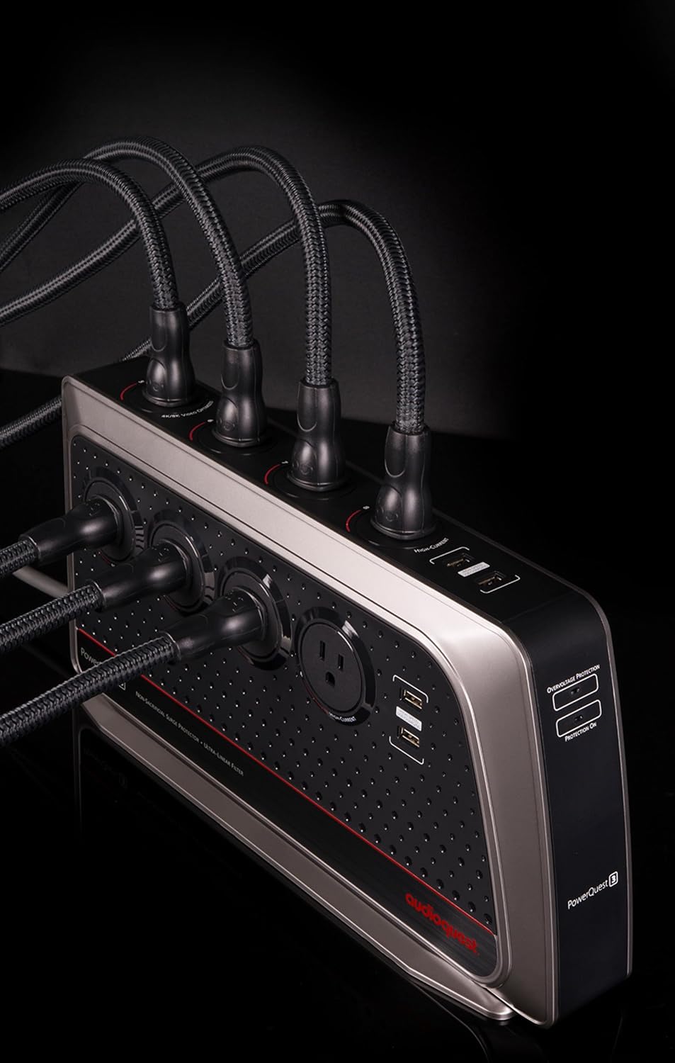 AudioQuest PowerQuest 3 8-Outlet Power Conditioner & Non-Sacrificial Surge Protector