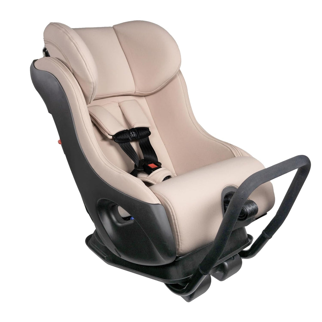 Clek Fllo Convertible Car Seat, Latte Ziip (Flame Retardant Free)