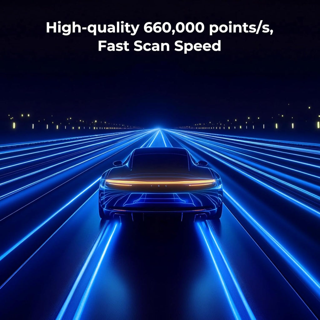 Creality 3D Scanner CR-Scan Raptor Pro for 3D Printing, 22+7 Blue Laser & NIR Handheld Scanner 0.02mm Accuracy, 60fps High-Speed & 5MM to 4M Objects, 24-Bit Full-Color Scanning for Windows macOS