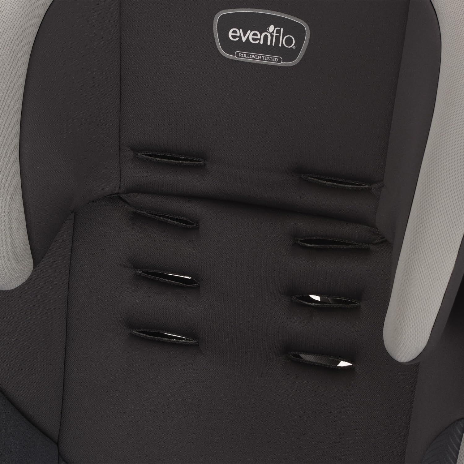 Evenflo High-Back Booster Car Seat with Harness, 22 to 110lbs, Maestro Sport, Granite Gray