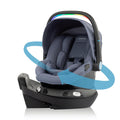 Evenflo Revolve180 LiteMax NXT Rotating Rear-Facing Lightweight Preemie and Infant Car Seat 3-30lbs. with SensorySoothe. Easy Install with Base (Flint)