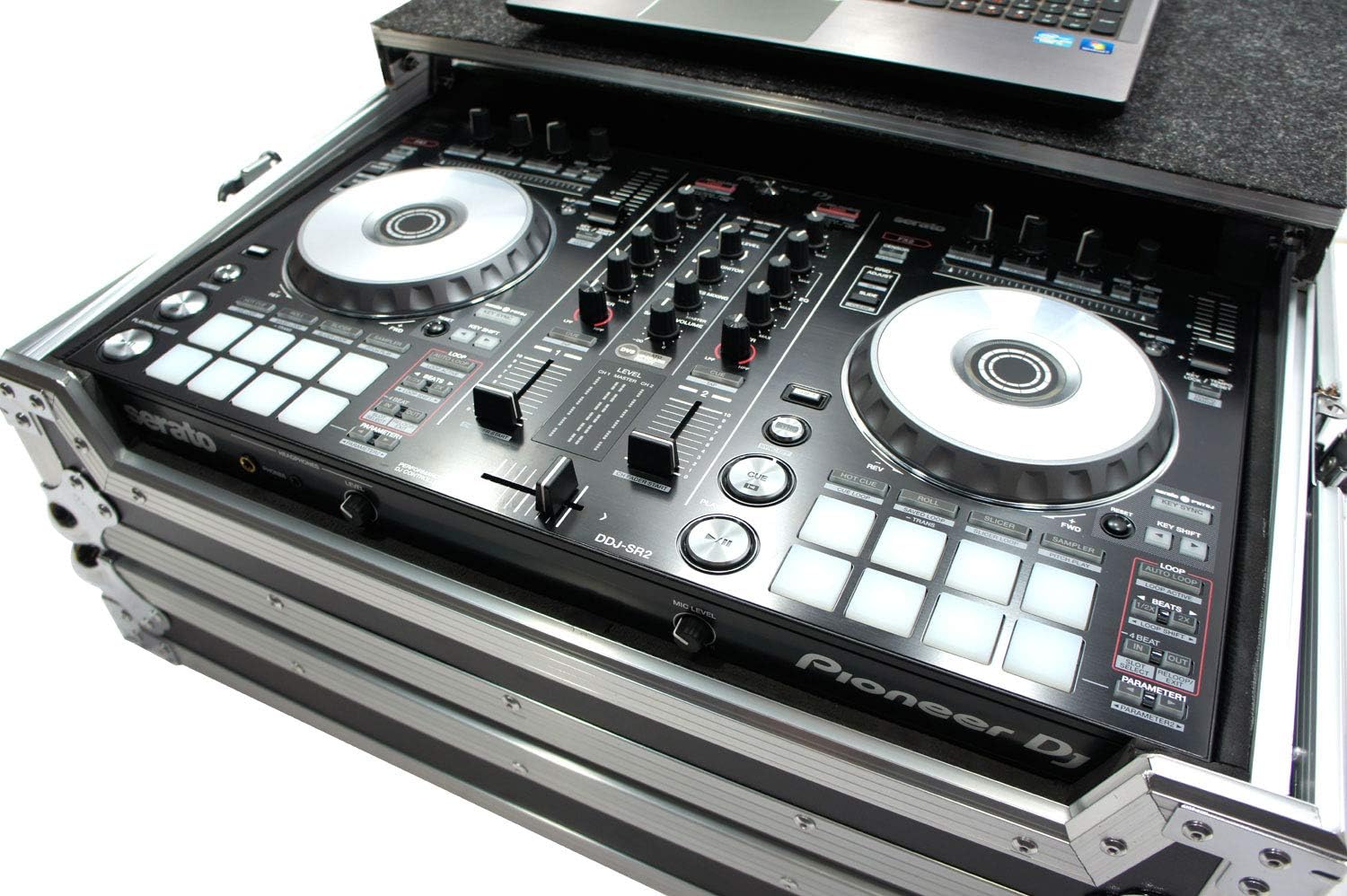 Harmony HCDDJSRLT Compatible with Pioneer DDJ-SR Flight Glide Laptop Stand Tray DJ Custom Case
