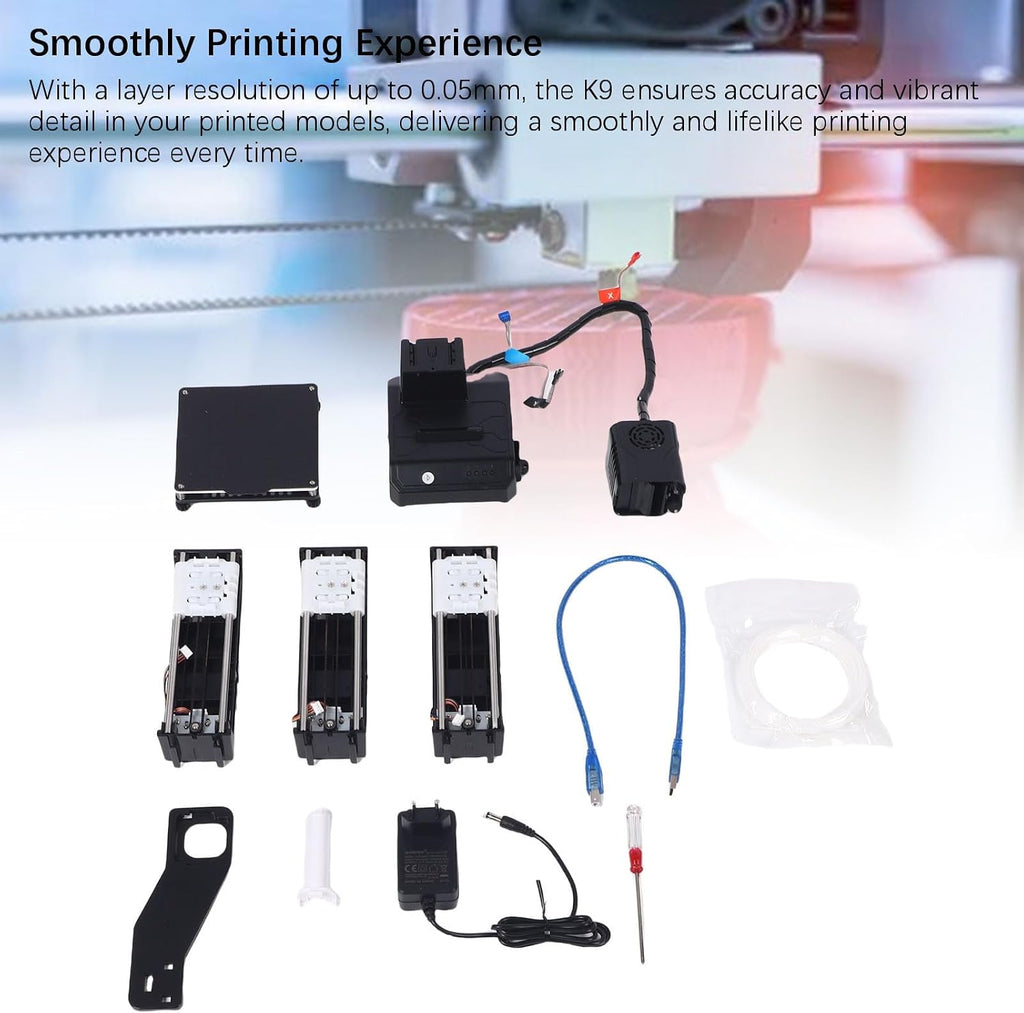 Gonetre Entry Level Beginners 3D Printer Fast Heating 4x4x4in Building Size 32 Bit 64 Bit 3D Printing Machine Beginner Friendly Mini Printer for Kids and Hobbyists (US Plug)