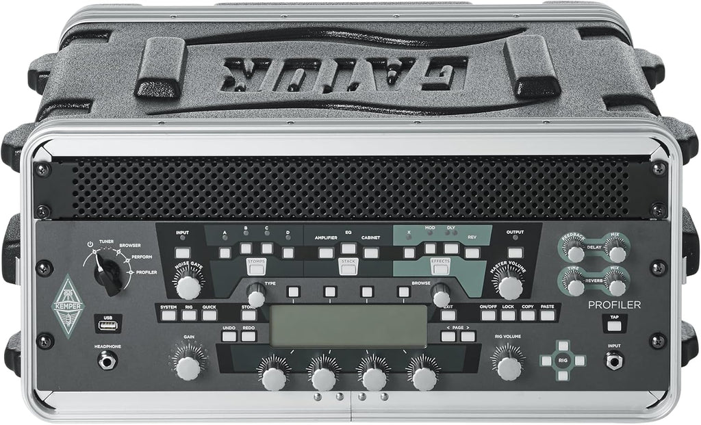 Gator Cases Lightweight Molded 4U Rack Case with Heavy Duty Latches, Shallow 14.25' Depth (GR-4S)