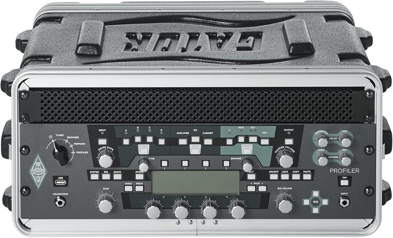 Gator Cases Lightweight Molded 4U Rack Case with Heavy Duty Latches, Shallow 14.25' Depth (GR-4S)