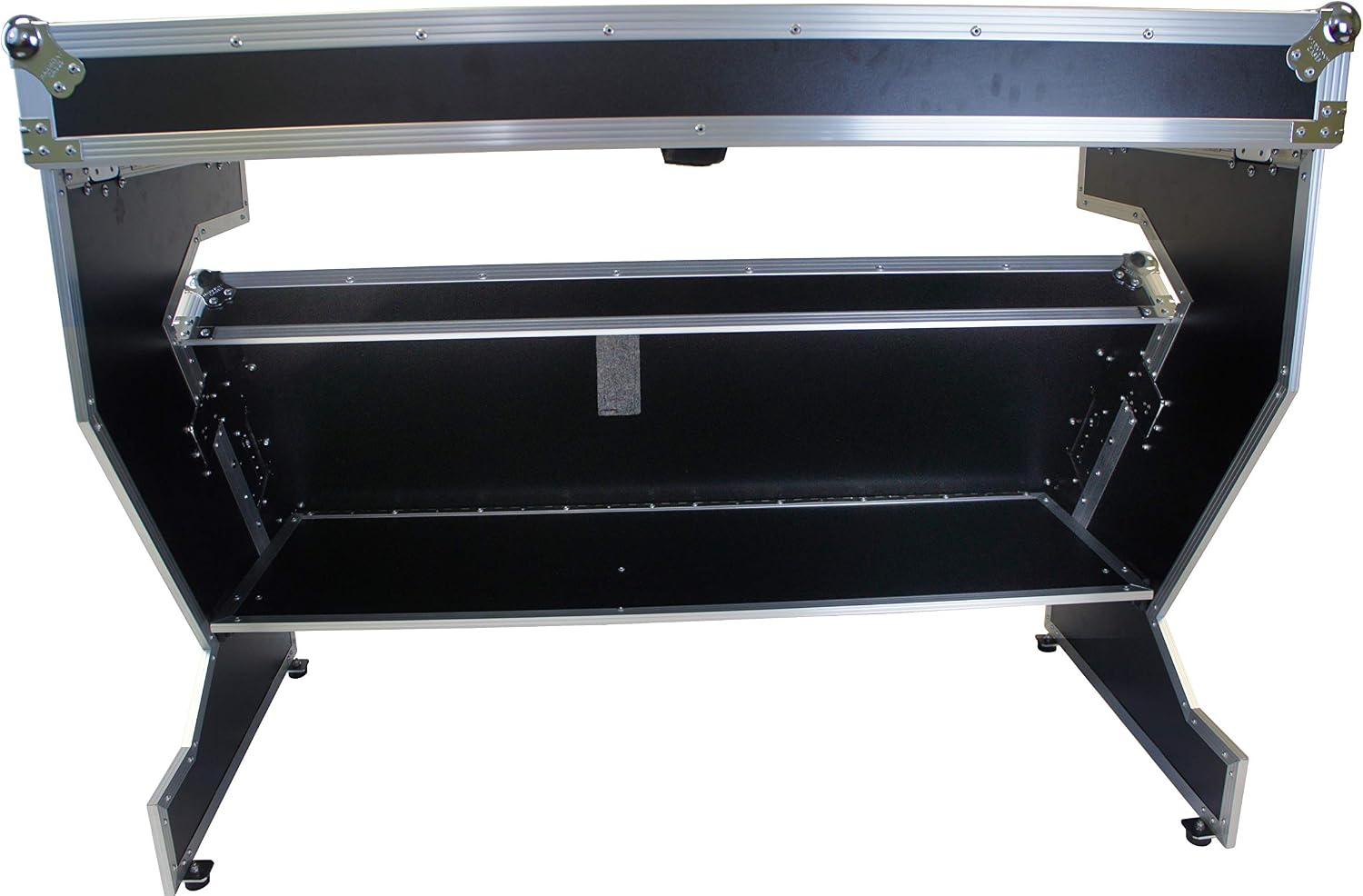 Harmony Audio HCTABLEPREM Portable 47' Wide DJ Workstation Table 36' Height Fast Setup