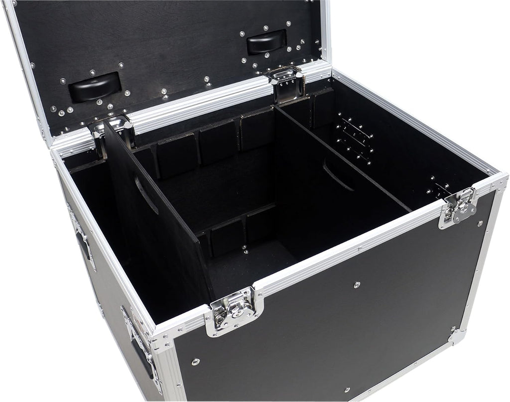 OSP Cases | ATA Road Case | Utility Truck Pack Transport Case | 30' with Dividers and Tray | Heavy-Duty Casters | TC3024-30