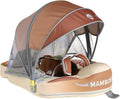 Mambobaby Float Deluxe Baby Pool Float: Safe & Comfortable Swim Trainer for Infants & Toddlers, Non-Inflatable Design, UV Protection Canopy, Fun Water Experience for Ages 3-24 Months