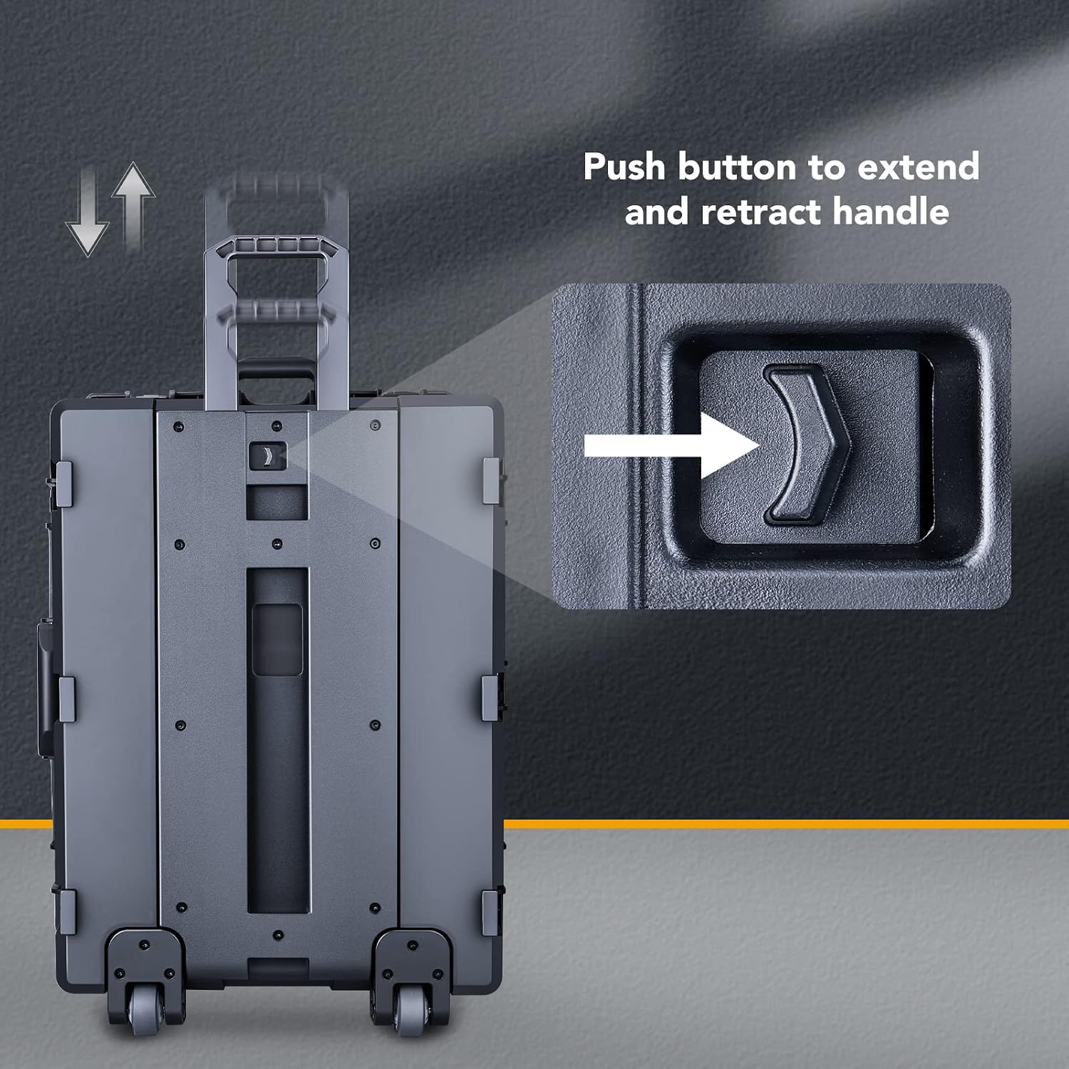 Lykus HC-7240 Large Waterproof Hard Case with Wheels and Customizable Foam, Interior Size 28.3x21.6x15.6 inch, Suitable for cameras, lenses, electronic equipment and more