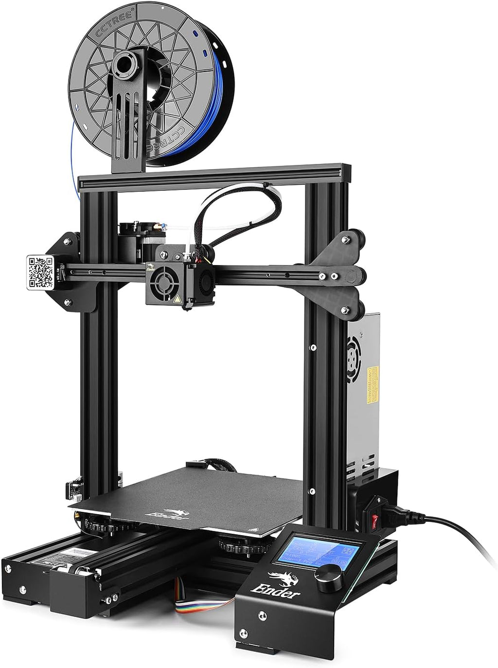 Creality Ender 3 Series Printer with Direct Drive Extruder, CR Touch Auto Bed Leveling, Dual Z-Axis for Smooth Printing, Silent Motherboard, 220×220×270mm Build Volume (Ender 3)