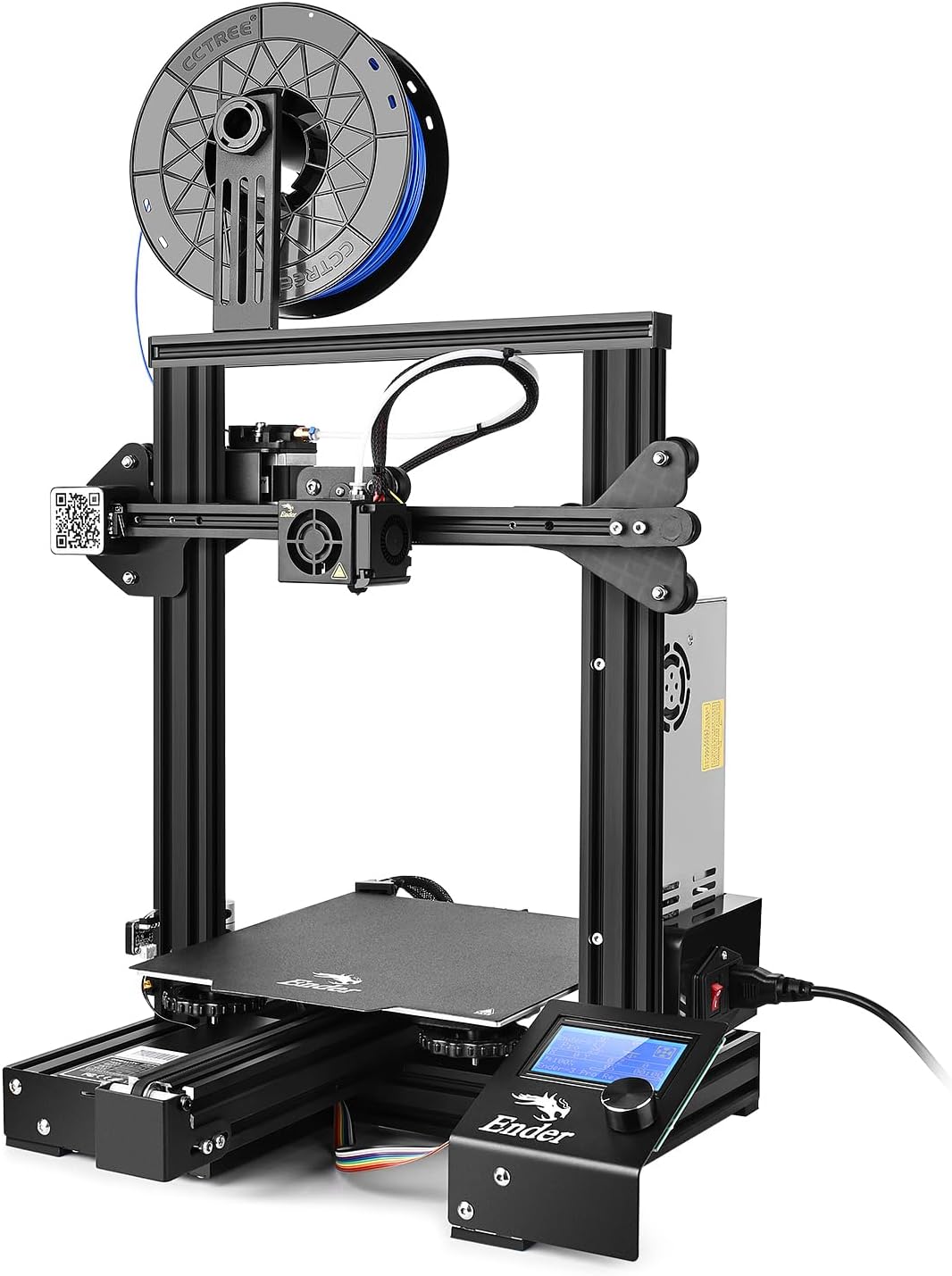 Creality Ender 3 Series Printer with Direct Drive Extruder, CR Touch Auto Bed Leveling, Dual Z-Axis for Smooth Printing, Silent Motherboard, 220×220×270mm Build Volume (Ender 3)