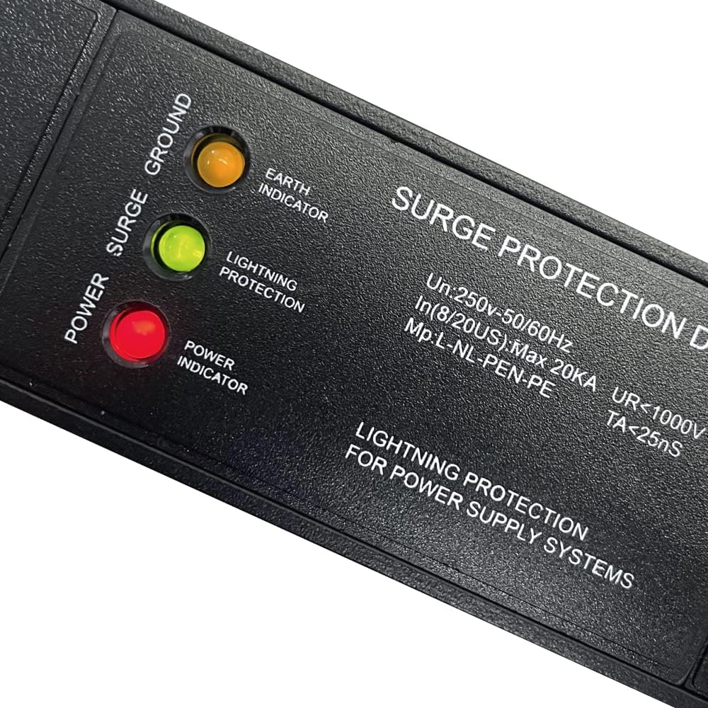 Metered-Breaker-Surge Protection PDU, 240V, L6-30P, 30A, 7200watts, (6) C13 & (2) C19 Outlets, Crypto Mining, Data Centre, ASIC/RIGS, Power Distribution Unit