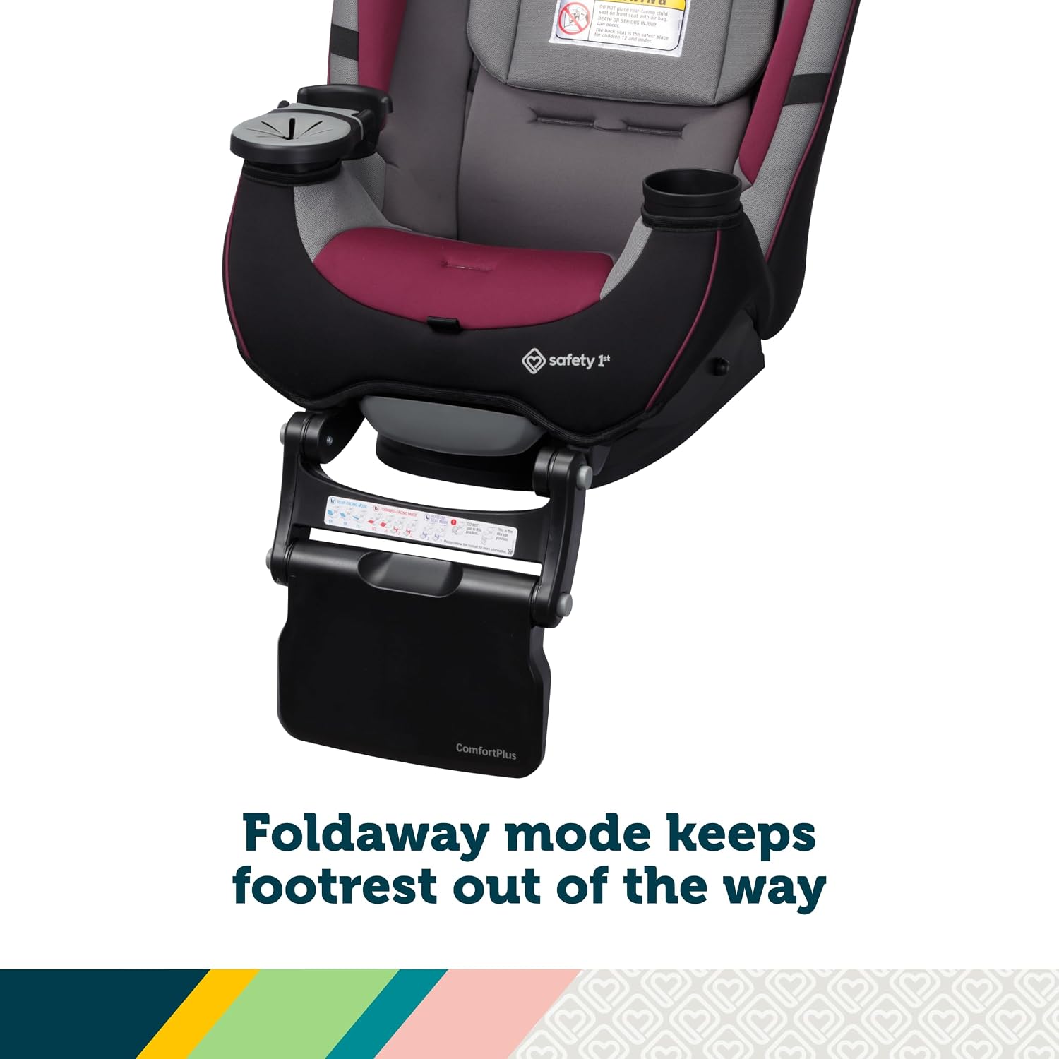 Safety 1st Grow and Go Extend 'n Ride LX All-in-One Convertible Car Seat, Black Pepper