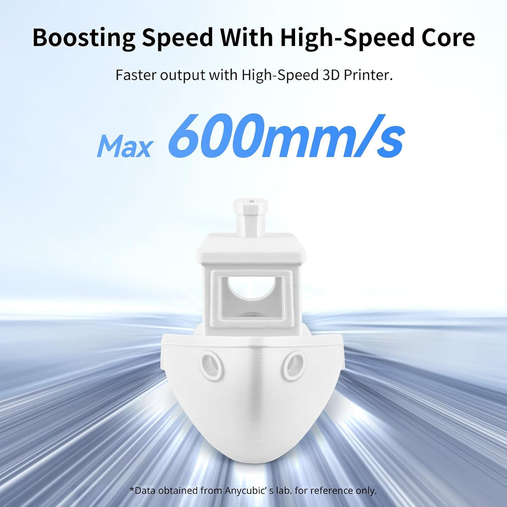 ANYCUBIC High Speed 3D Printer Filament 1.75mm Bundle, Rapid PLA Filament with High Prints Quality, Dimensional Accuracy +/- 0.02mm, 1KG Reusable Spool, 10 Pack Bright White