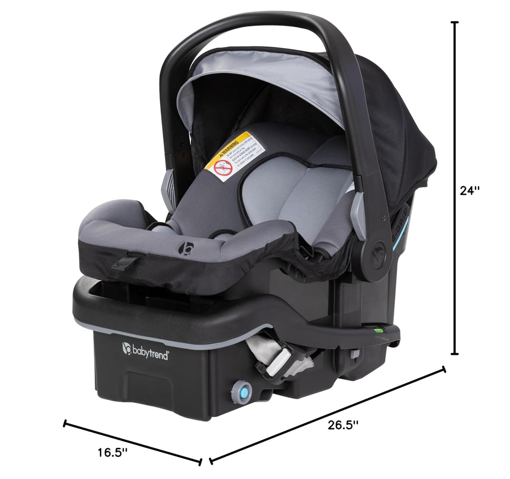 Baby Trend EZ-Lift™ PRO Infant Car Seat, Dash Black – Lightweight Premium Carry, Plush Infant Cushioning, Adjustable Harness Support