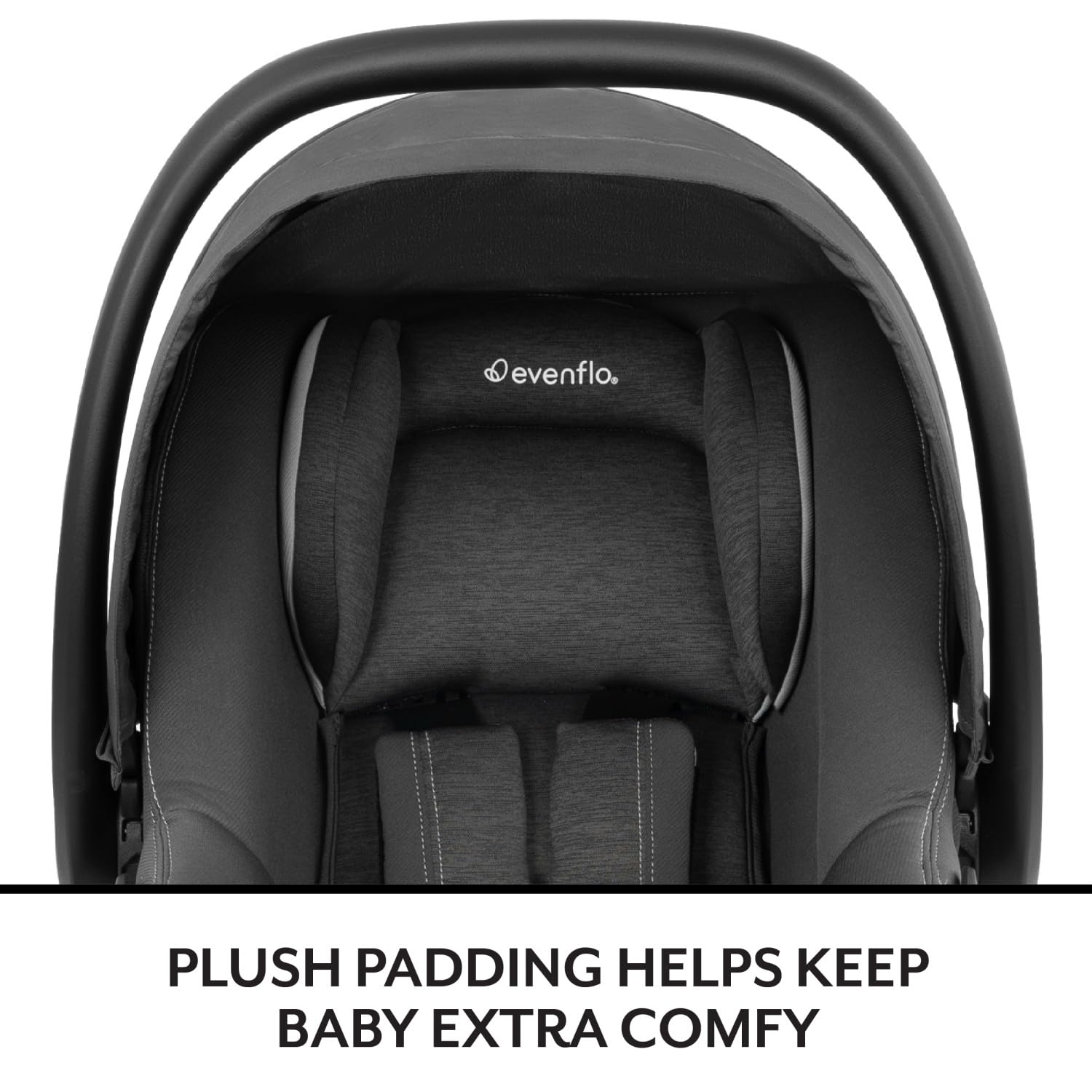 Evenflo Revolve180 LiteMax NXT Rotating Rear-Facing Lightweight Preemie and Infant Car Seat 3-30lbs with Green & Gentle. Easy Install with Base (Beau Navy)