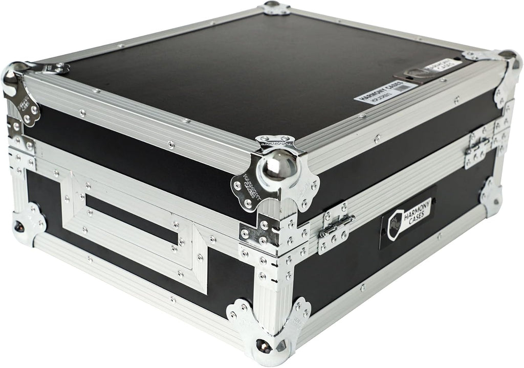 Harmony Audio Cases HCPLXCRSS12 Custom DJ Case Compatible with Pioneer DJ PLX-CRSS12 Digital-Analog Turntable with Foam-Lined Interior and Adjustable Foam Velcro Inserts - Black