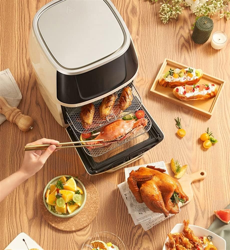 Air Fryer, Air Fryer Oven, Oil-Less Healthy Cooker, Timer & Temperature Controls, Safe Detachable Basket, 7.4 Quart, 1400 Watts