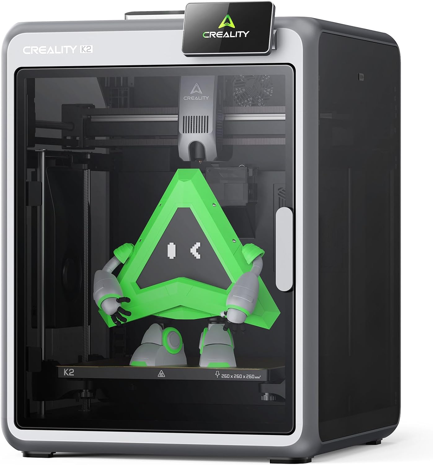 Creality K2 3D Printer, Multicolor Printing High-Speed 600mm/s, Auto Leveling with Smart AI Camera, Rock-Solid Frame, Direct Drive Extruder, Quiet Printing, Build Volume 260 * 260 * 260mm