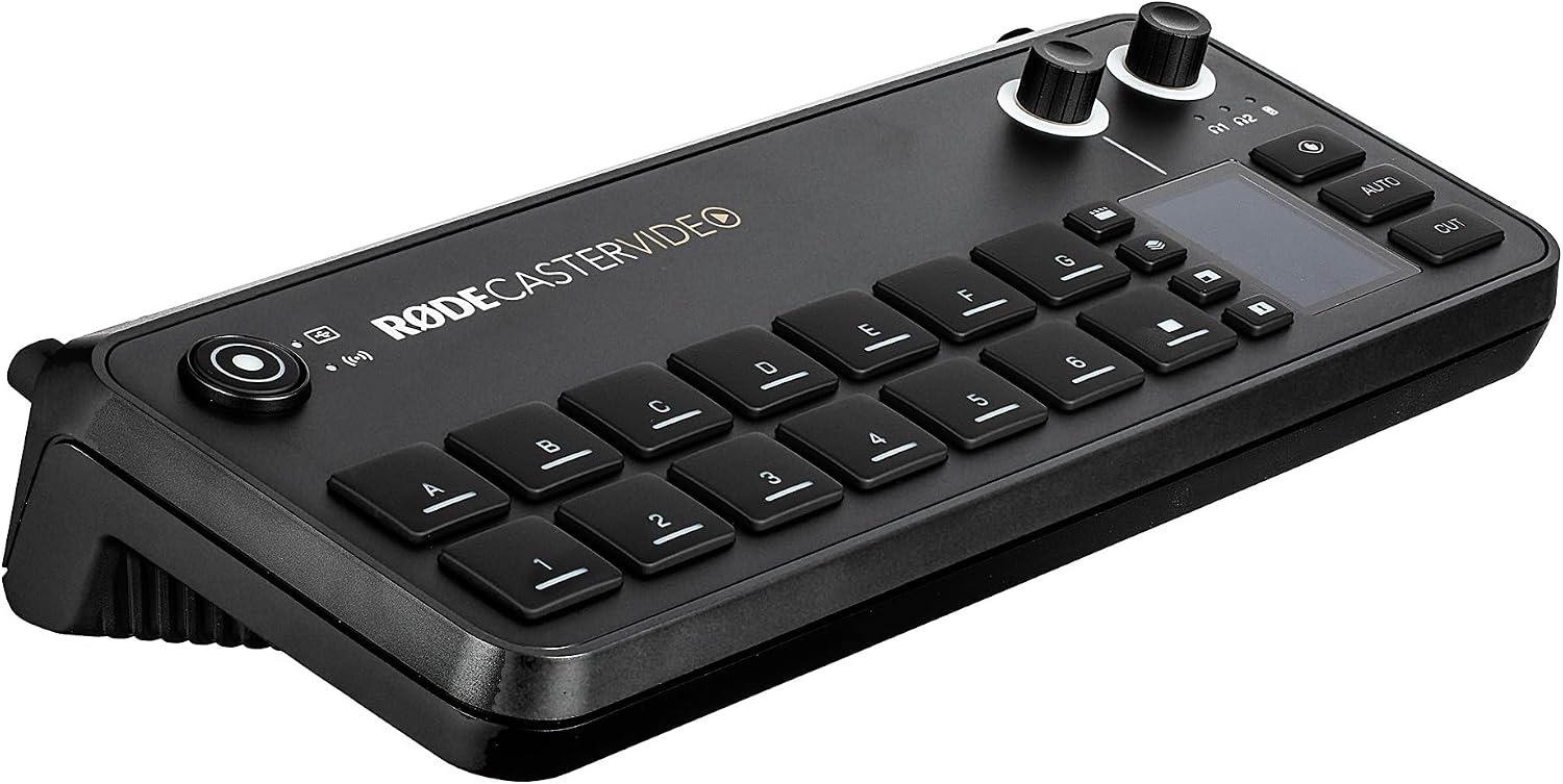 RODE RODECaster Video All-in-One Production Console | Integrated Audio & Video Mixer with Multi-Camera Switching, Touchscreen Control & USB-C Interface + RODE Wireless PRO Wireless Microphone + More