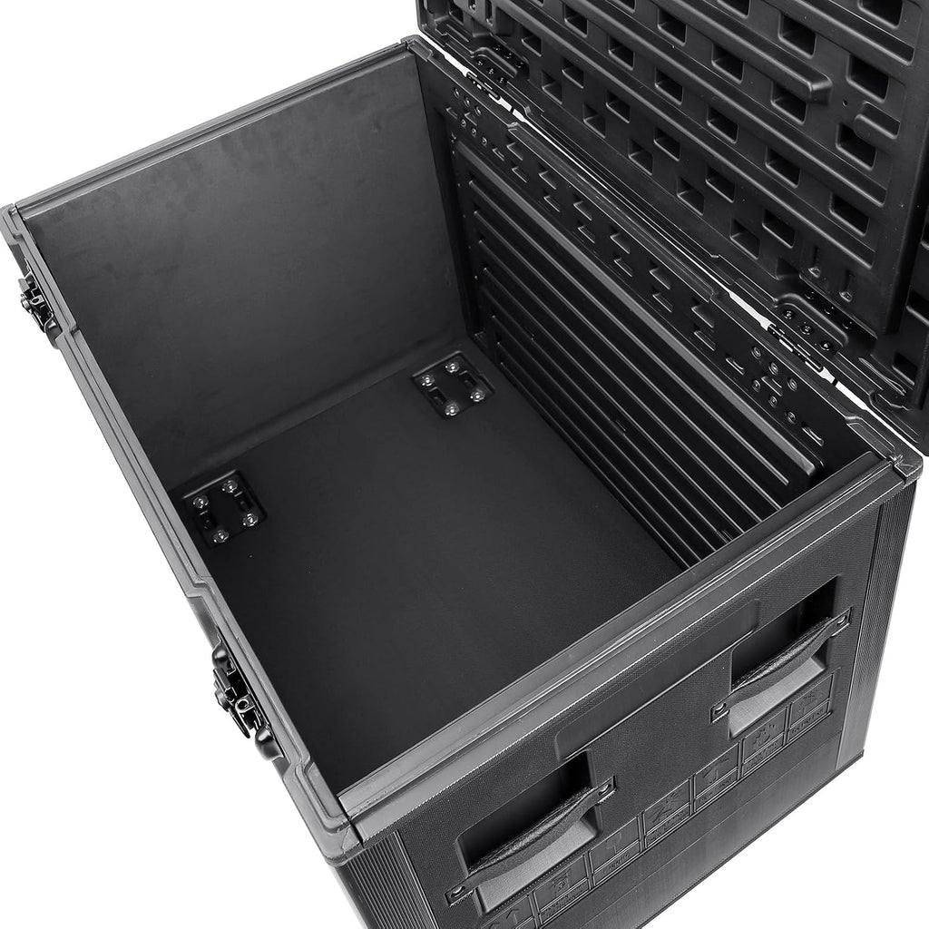 Diandian 35' x 22' x 24' Heavy Duty Rolling Road Case with Wheels, ATA Stackable Flight Case for DJ & Pro Audio Equipment, Touring Ready Storage Trunk