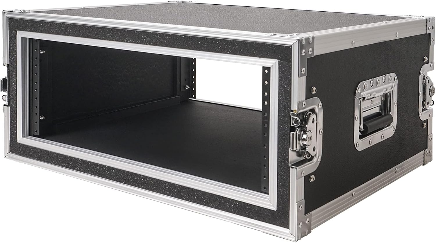 Sound Town Shock Mount 4U ATA Plywood Rack Case with 21' Rackable Depth, 4-Space Size, Pro Tour Grade (STRC-SP4U)