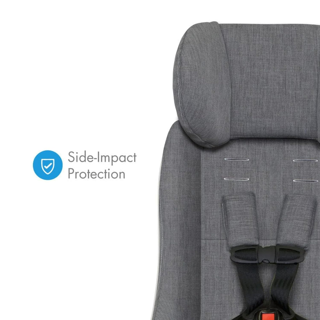 Clek Foonf Convertible Car Seat with Rigid Latch System, Crumple Zone Safety System, Adjustable Headrest, Reclining Design, Anti-Rebound Bar & Flame Retardant-Free (Highlands Ziip)