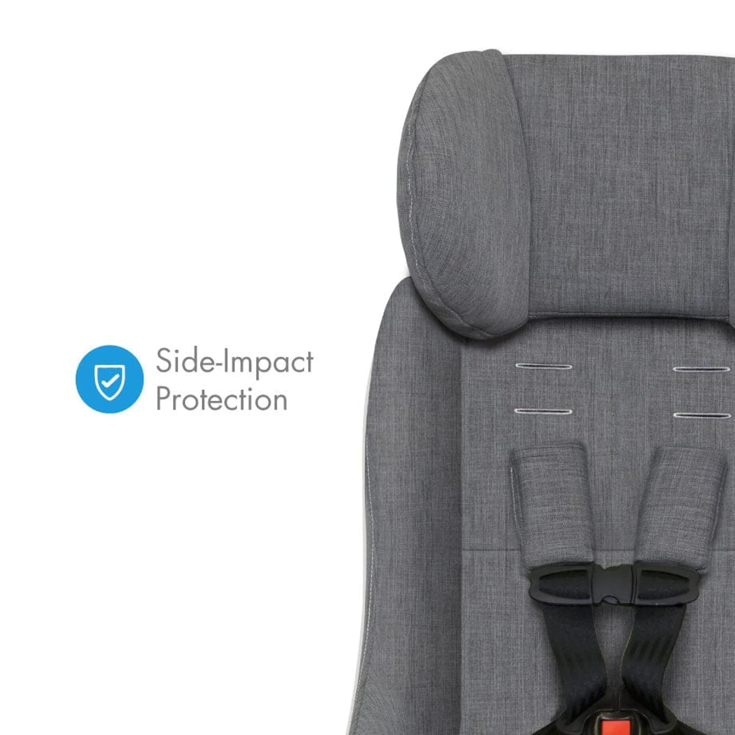 Clek Foonf Convertible Car Seat with Rigid Latch System, Crumple Zone Safety System, Adjustable Headrest, Reclining Design, Anti-Rebound Bar & Flame Retardant-Free (Edge Ziip)