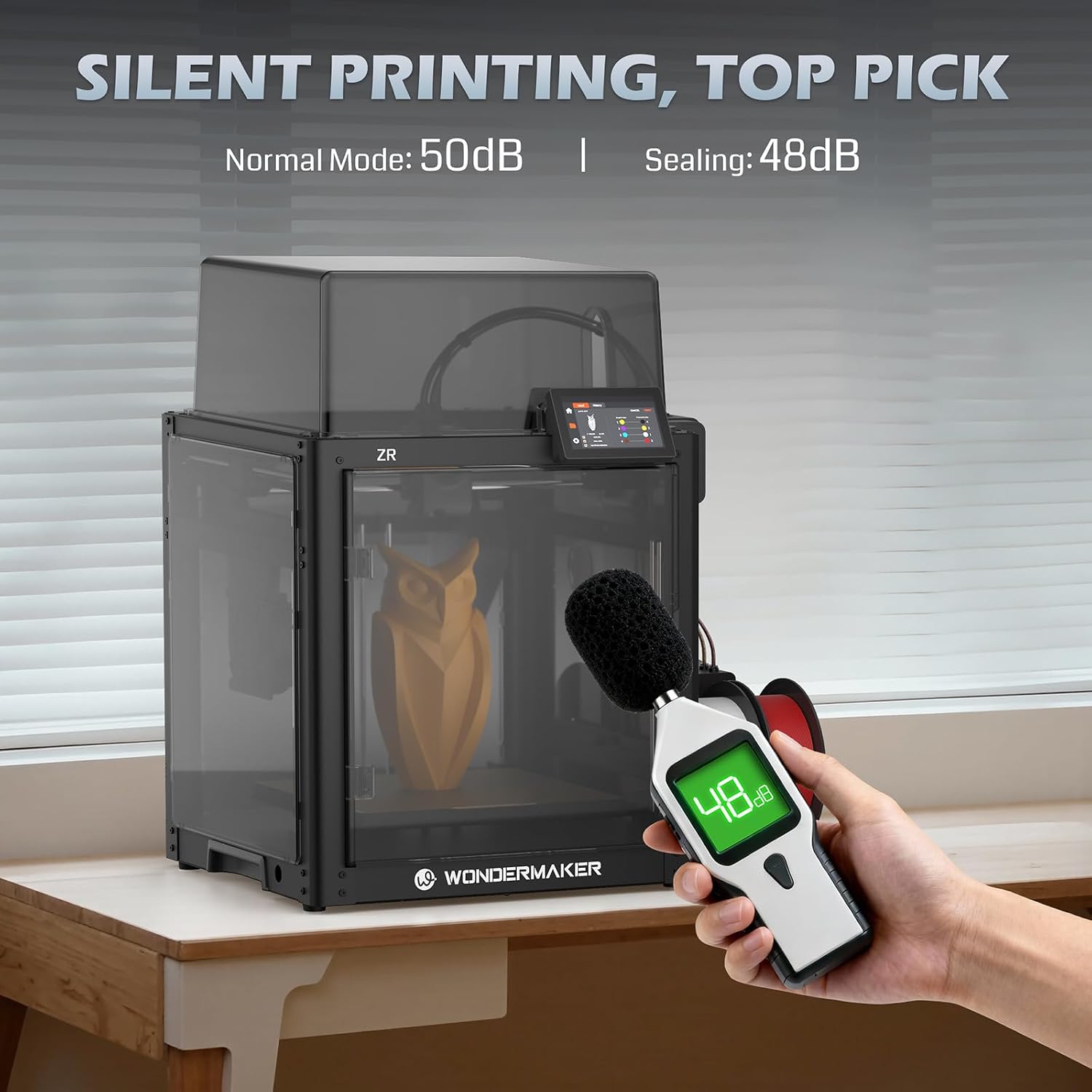 SainSmart x WonderMaker ZR CoreXY Multicolor 3D Printer – 600mm/s High-Speed, 4-Color Printing, 300°C Nozzle, Auto-Leveling, 300×300×300mm Large Build Volume