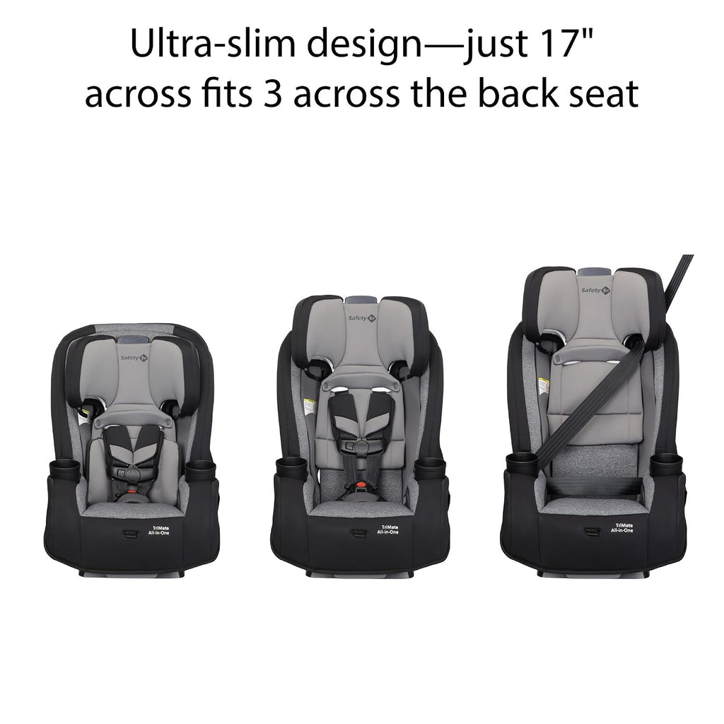 Safety 1st Convertible Car Seat, Convert from Rear to Forward Facing and Belt-Positioning Booster, High Street, From Birth to Age 10, TriMate