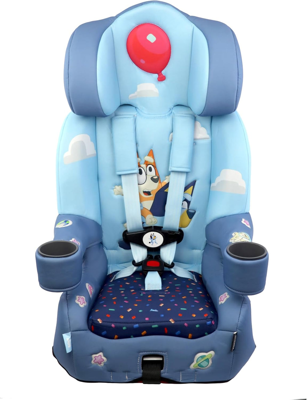 KidsEmbrace 2-in-1 Car Seat | Forward-Facing Harness (26.5–65 lbs) & Booster Mode (40–100 lbs) | Latch | Premium Fit with Multi-Position Headrest, Harness & Recline