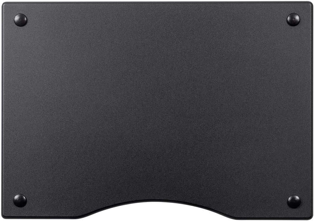 Monolith 4 Tier Shelf Audio Stand - Open Air Storage, Modular Design, Sturdy, Compatible with Bose, Polk, Sony, Yamaha, Pioneer and Others, Black
