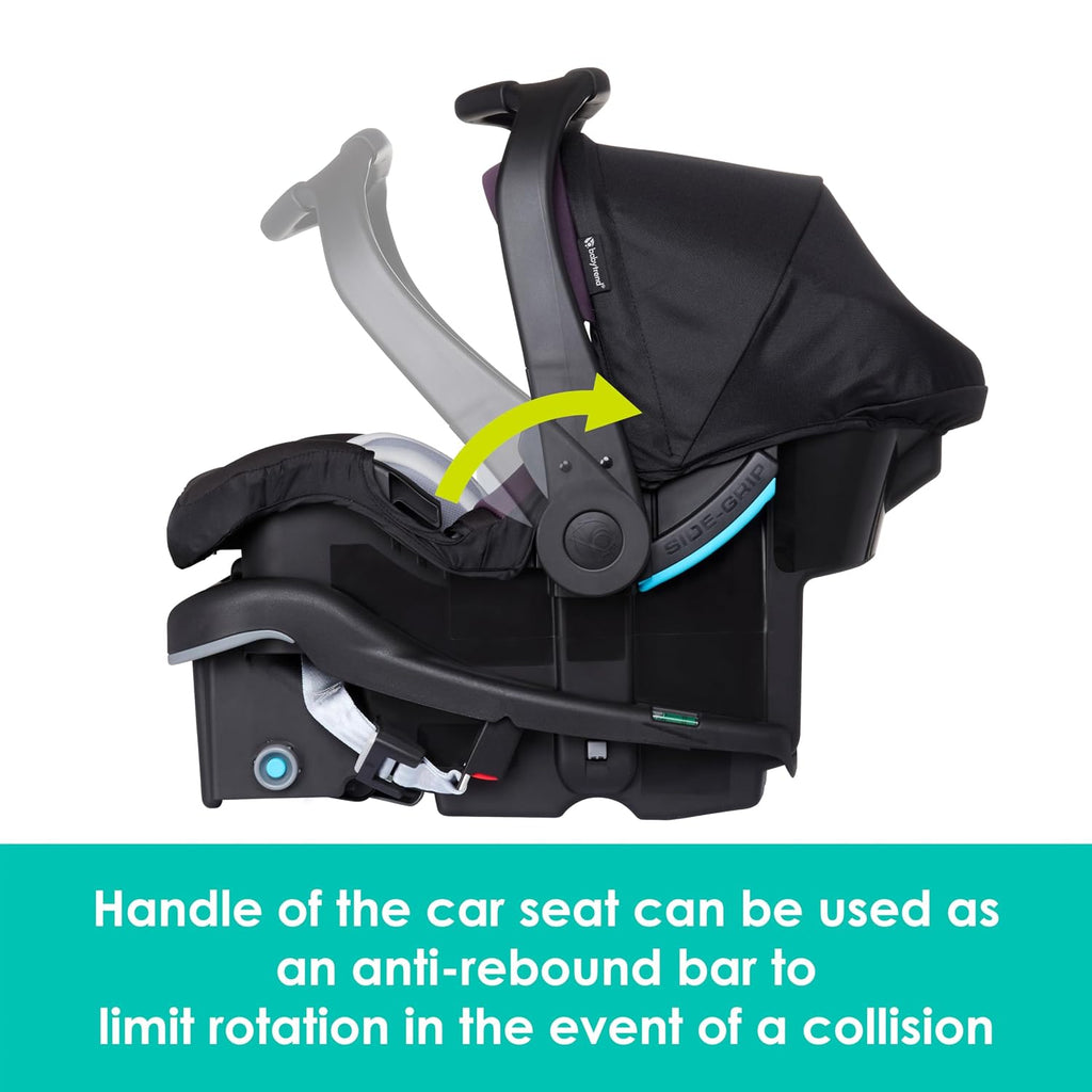 Baby Trend Secure-Lift Infant Car Seat, Dash Plum – Compact Lightweight Carrier, Infant Comfort Cushioning, Adjustable Harness Fit