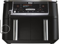 Ninja DZ550 Foodi 10 QT 6-in-1 DualZone Smart XL Air Fryer with 2 Independent Baskets, Smart Cook Thermometer for Perfect Doneness, Match Cook & Smart Finish to Roast, Dehydrate & More, Grey