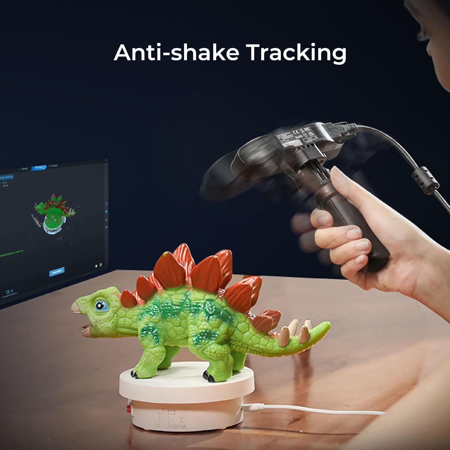 Creality 3D Scanner CR-Scan Ferret Pro for 3D Printing, Upgrade Handheld Scanner with Wireless Scanning Anti-Shake Tracking, Fast Full-Color Scan, 0.1mm Accuracy for iOS/Android Phone PC Win 10/11