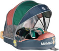 Mambobaby Float Deluxe Baby Pool Float: Safe & Comfortable Swim Trainer for Infants & Toddlers, Non-Inflatable Design, UV Protection Canopy, Fun Water Experience for Ages 3-24 Months