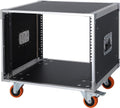 AV Gear Rack 8U Home Audio & Video Stage Stereo Equipment Storage Cabinet Stand On Wheels - 8U 19in Server IT Network Data Devices Storage Rack Cabinet - SC01-8U