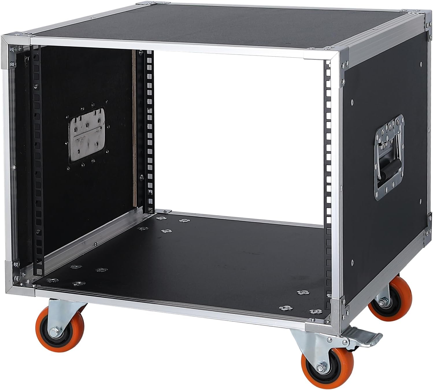 AV Gear Rack 8U Home Audio & Video Stage Stereo Equipment Storage Cabinet Stand On Wheels - 8U 19in Server IT Network Data Devices Storage Rack Cabinet - SC01-8U