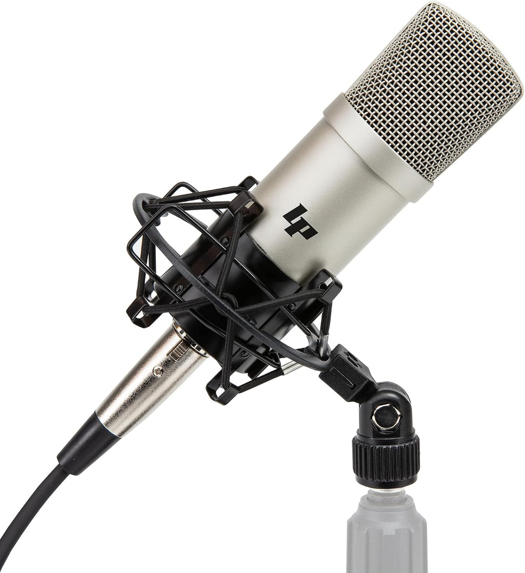 Focusrite Scarlett Solo 3rd Gen USB Audio Interface Bundle w/LyxPro Cardioid Condenser Mic, Shockmount, Pop Filter, XLR Cable, Metal Mic Stand, Studio Headphones & Focusrite Creative Software Kit
