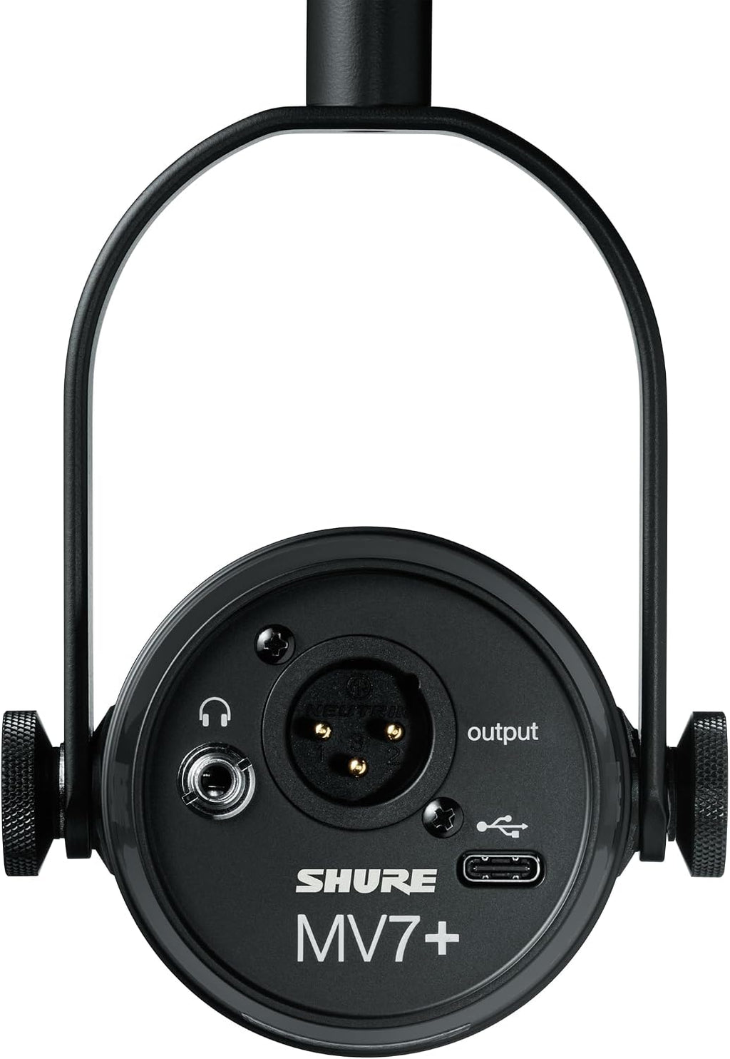 Shure MV7+ Dynamic Microphone – USB-C & XLR Podcast Mic for Streaming, Recording & Broadcasting, OBS Certified, Auto Level Mode, Digital Pop Filter, LED Panel, Black