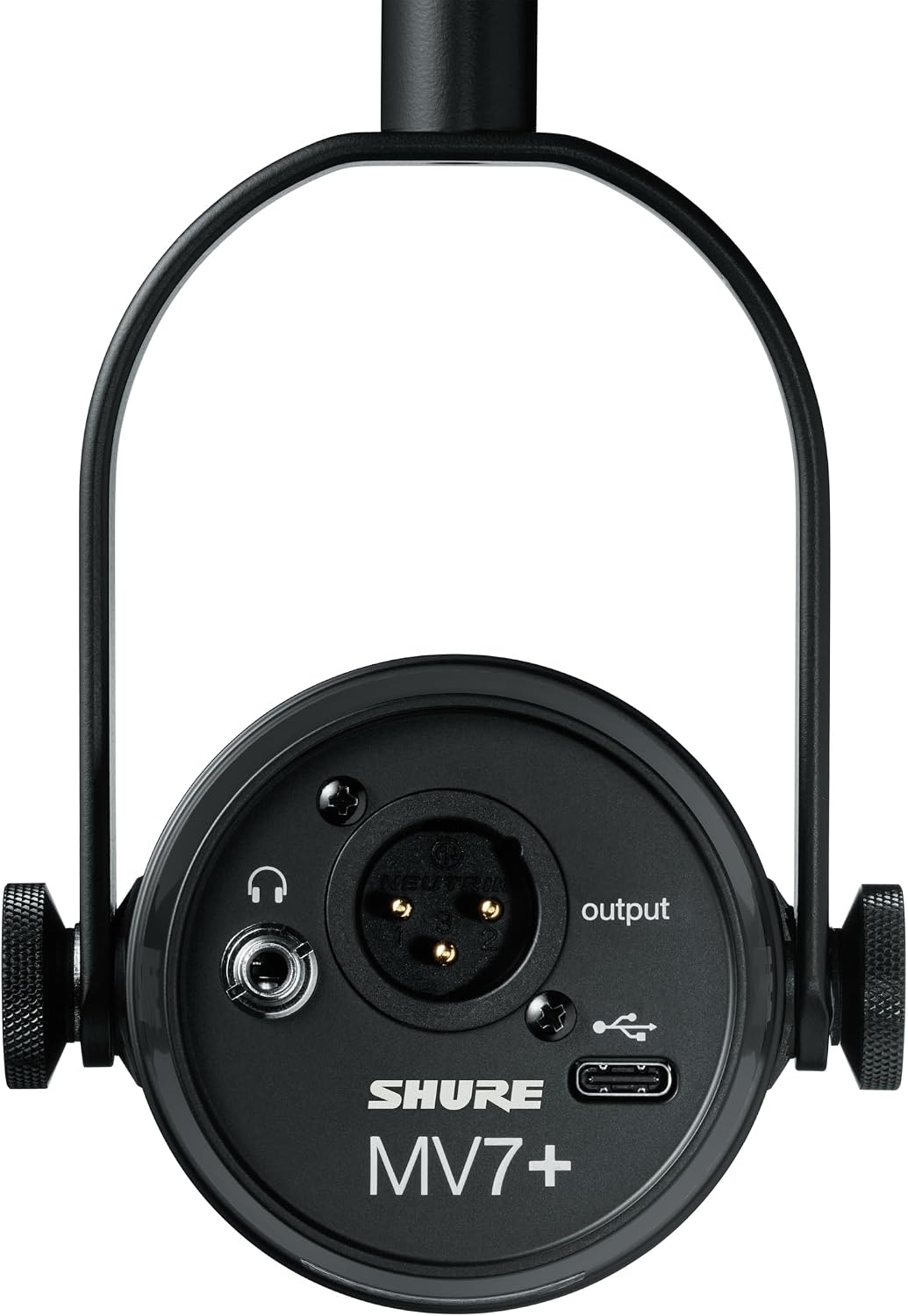 Shure MV7+ Dynamic Microphone – USB-C & XLR Podcast Mic for Streaming, Recording & Broadcasting, OBS Certified, Auto Level Mode, Digital Pop Filter, LED Panel, Black