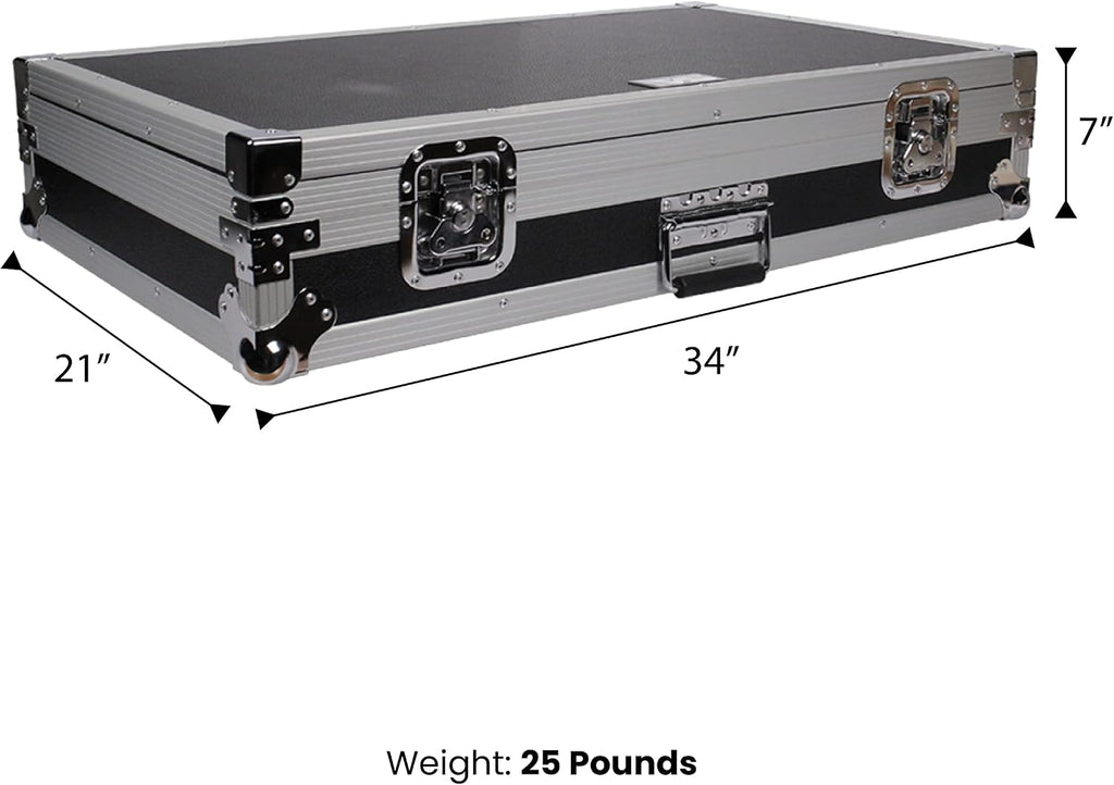 Seismic Audio - Pedal Board Case ATA 34' Storage Rack
